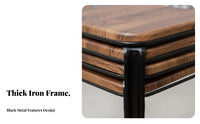 Modern Minimalist Design Stackable Square Stool Space-Saving Backless Seat Long-Lasting Household Furniture Reinforced Frame for Homeowners, Restaurant Owners, Dining Room, Kitchen, Small Apartments, Office