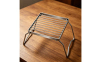 Portable Foldable Burner Stand Stable Mini Burner Rack Easy to Clean Pot Stand High-Temperature Resistant for Travel