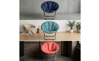Folding Moon Chair Portable Moon Chair with Steel Frame Space-Saving Furniture for Students, Teens, Bedroom