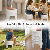 Non-Slip Plastic Bathroom Stool for Home Use