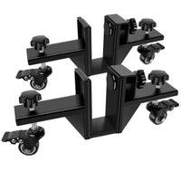 2 Pieces Door Installation Door Carrier Clamp-on Doors Carrier with Wheel Rolling Hardware for Home Improvers, Home Remodeling