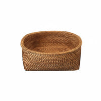 Multi-Functional Rattan Fruit Bowl Japanese Design Serving Platter for Desktop, Living Room, Kitchen