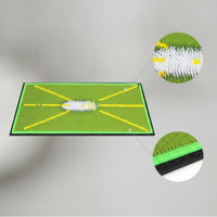 Golf Training Mat with Foam Balls Outdoor Stroke Training Mat Indoor for Golfers, Beginners, Home, Backyard