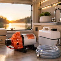 Dry Run Capable RV Water Pump Ignition Protected Marine Water Pump Quiet Running for Boat Owners