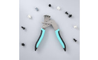 Car Clip Removal Plier Multi-Functional Door Trim Fastener Puller Reaches Tight Gaps Fastener Remover Tool for DIY Enthusiasts, Auto Body Shop, Garage