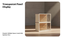 Stackable Surprise Box Shelf Large Capacity Particles Proof Figurine Display Case Acrylic Display Case High Clarity Clear