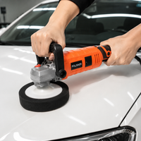Dual Action Car Polisher, Variable Speed Electric Car Polisher for Paint Correction, 220V Corded Rotary Automotive Polisher with Sponge Set