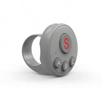 Wearable Camera Controller with Finger Loop Compact Wireless Controller Controller Compatible Stable for Vlogging