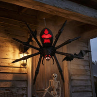 Black Light-up Arachnid Decoration Oversized Sound Arachnid Prop Creepy