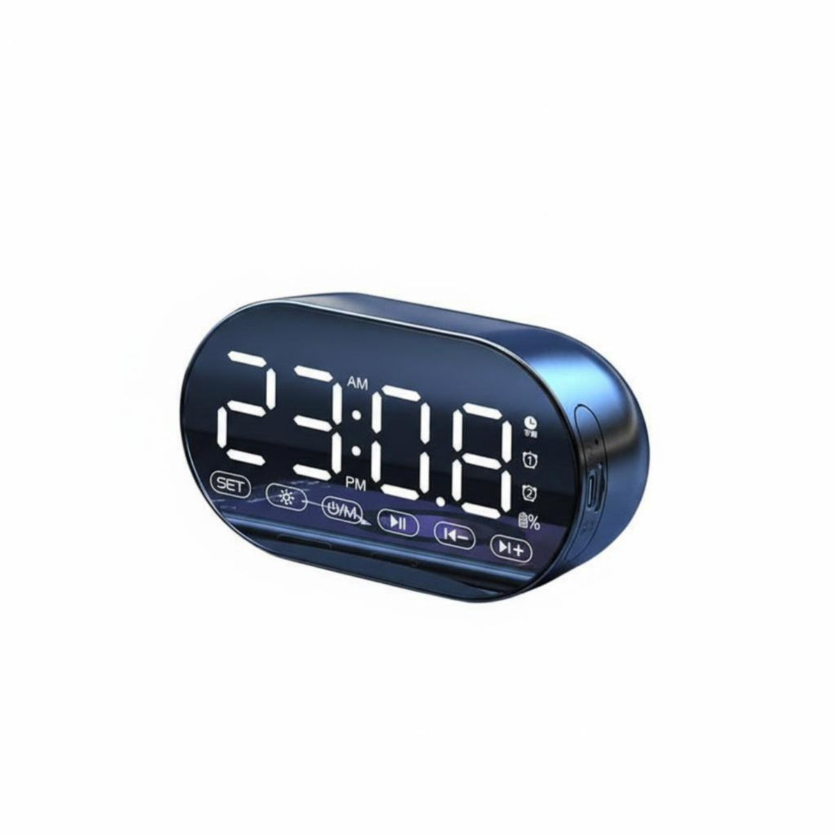 Multi-Functional Wireless Alarm Speaker Bluetooth Connectivity Digital timepiece high-volume Volume Smart Gadget Deep Bass for Students, profound Sleepers, Office Workers, Bedroom, Dorm Room, Nightstand, Desk