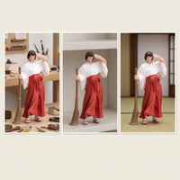 1/64 Miniature Girl with Broom Hand-Painted Style Diorama Figure Compact Miniature People Model for Hobbyists, Display Shelf