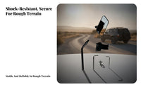 Metal Support Arm Black Blind Zone Mirror Rounded Corners Blind Zone Mirror Adjustable Rear View Aid Mounting Bracket
