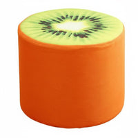 Removable and cleanable Cover Fruit wedge Pouf Soft Padded Seat Low Stool Multi-Functional Footstool adaptable Design for homeowners, Parents, Living Room, Bedroom, Playroom, Entryway