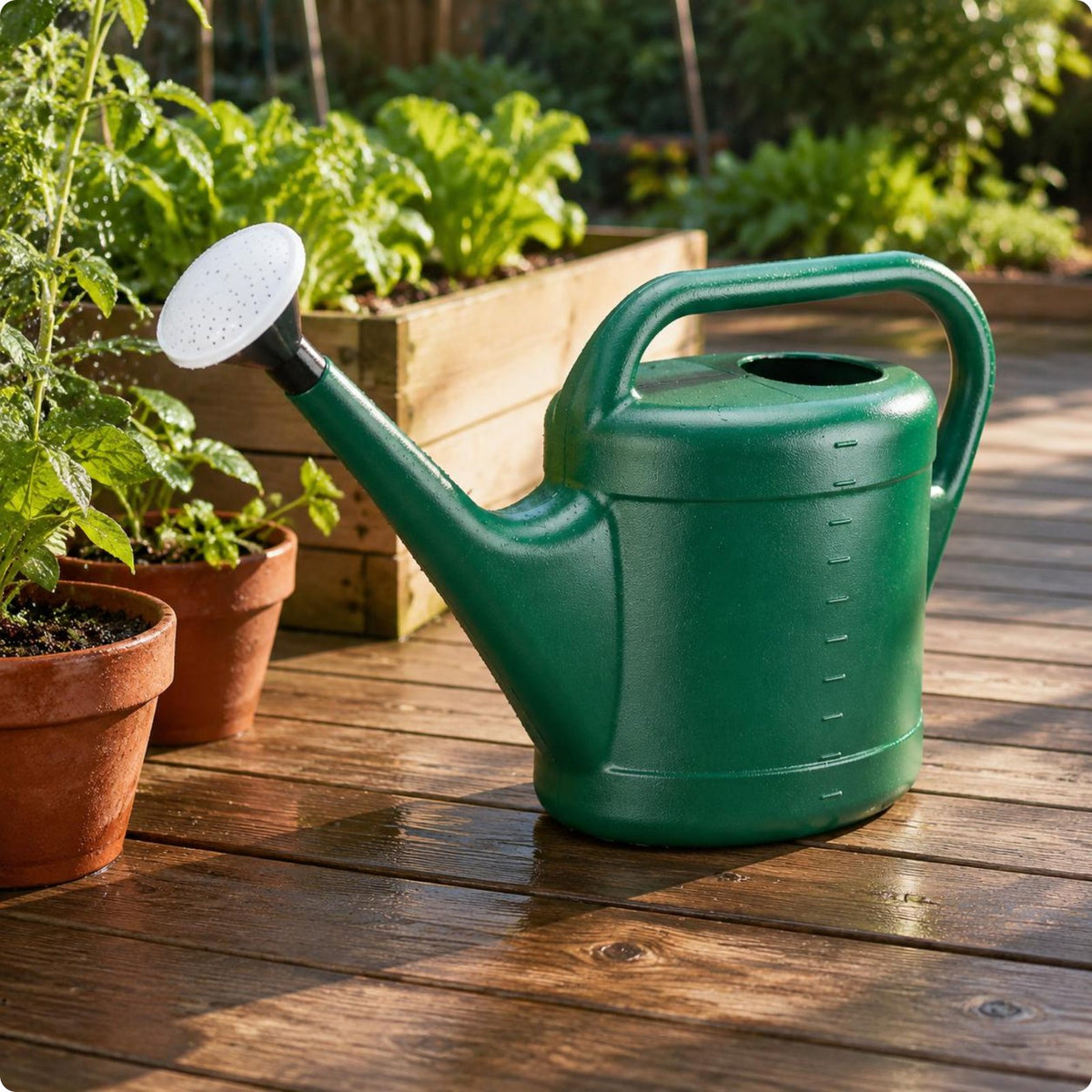 Plastic Watering Can PE and PP Outdoor Tool Green