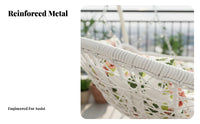 Indoor & Outdoor Use Freestanding Basket Swing Comfortable Freestanding Swing Chair Sturdy and Long-Lasting Hanging Seat Stable Base for Children, Adults, Homeowners