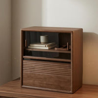 floor Storage Cabinet Double-Layer Bookshelf Thick Board Home Furniture for Living Room