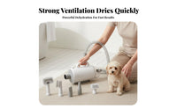 Quick Drying High Velocity Pet Dryer Adjustable Temperature Dog Grooming Blower Low Noise Pet Force Dryer Heat Insulated for Home Use