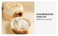 Thick Cushion Warm Cat Sleeping Bag Versatile Purpose Cat Cave Bed Breathable for Small Dog Owners, Indoors, Bedroom, Living Room