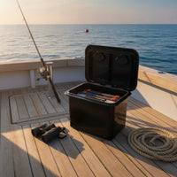 Boat Storage Box with Lid Embedded Marine Storage Box Container for Anglers