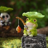 Kawaii Micro Landscape Creature Figure Compact Size Miniature Creature Statue Detailed Design for Children, Desktop, Garden, Aquarium