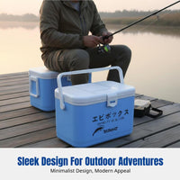 Lightweight Mini Fishing Box, Multi-Functional Shrimp Chiller, Portable Insulated Fish Container, Outdoor Use