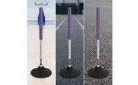 Training Pole with Rubber Base Weighted Rubber Base All-Surface Agility Poles for Coaches, School