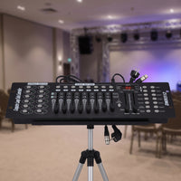 Multi-Channel DMX512 Controller Professional DMX512 Console Real-Time Stage Lighting Controller Metal for DJs, Clubs, Venues, Weddings