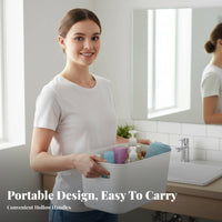 Handled Plastic carrier adaptable Organizer Basket Easy to Clean for Dorm Room