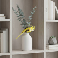 Vibrant Colors Attachable Bird Ornament Realistic Design Fake Parrot Decoration Lightweight Colorful Craft Bird for Party, Garden
