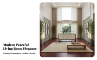 New Chinese aesthetic Couch and Armchair Combination Serene Inspired Sofa Set Elegant Look Living Room Furniture Thick Padded paddings for Homeowners, Interior Designers, Families, Villa, Showroom, Home recreation Area, Apartment