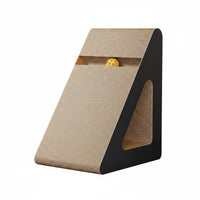 Triangle Cat Scratcher Low Minimal Shed Scratcher House Stable Pet Accessory for Indoor