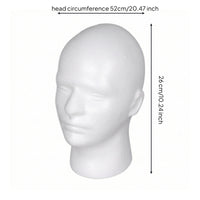 Foam Mannequin Head Stable Headpiece Display Stand Versatile for Cosplayers, Retail Displays, Hair Salons