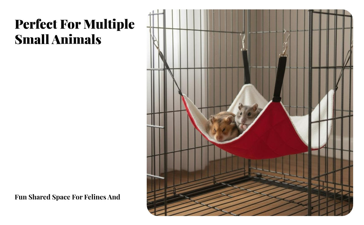 Enclosure Pet Bed Double-Layered Small Pet Bed Soft and Snug Warm for Hamster Owners, Indoors, Indoor