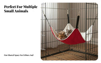 Enclosure Pet Bed Double-Layered Small Pet Bed Soft and Snug Warm for Hamster Owners, Indoors, Indoor
