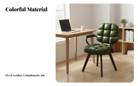 Ergonomic Design Curved supportiverest Wooden Chair Modern design Curved supportiverest Chair Multi-Purpose Household Furniture Stable framework for Home Office Workers, Students, Makeup aficionados, Study Room, Bedroom