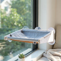Space Capsule Hammock, Foldable Cat Hammock, Large Space Capsule Hammock Cat Bed with Strong Suction Cup Mounting for Adult Felines up to 25kg