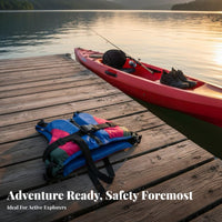 Grown-up Flotation Device Lightweight Kayaking Buoyancy Aid Fishing Safety Vest Breathable Swimming Buoyancy Aid Quick-Dry