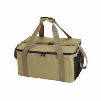 Waterproof Camping Cookware Organizer Oxford Cloth Camping Equipment Bag Mesh Pocket Cookware Storage Bag Zippered