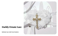 Dark Romantic Lace ocular ocularpatch Soft and Breathable lace-like Cross ocularpatch Retro Look