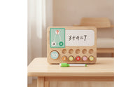 Child-Centered Counting Peg Board Numbers Wooden Math Board Cognitive Educational Toy Mathematical for Preschoolers, Homeschool