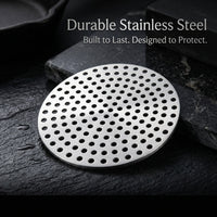 Round Drain for Shower Floor, Stainless Steel Strainer , Tub Cover for Homeowners, 8 Inch