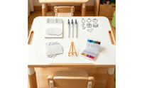 Textured Drawing Kit Textured Craft Kit with Easel Mixed Media Art Set for Kids, Beginners, Classroom