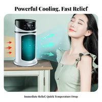 USB Electrically Driven Air Chiller Cools & Humidifies USB Desk Cooling Fan Multi-Functional Function Water-Based Chiller Humidifier for Students