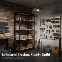 Heavy Duty Storage Rack High Load Capacity Adjustable Utility Rack Versatile Freestanding Storage Shelves for Homeowners, Workshop, Pantry, Office