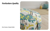 Vintage and elegance Round serpentPrint Pouf adaptable Mandala Pillow with fringed tasselss Thick and Comfortable Floor Seating plush feel for Meditators, stretching Practitioners, Adults, Bay area, Living Room, Bedroom, Meditation Space
