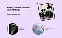 Pastel Macaron Balloons Festive Party Decoration Kit