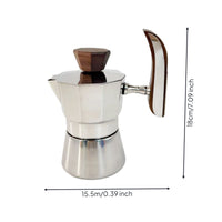Coffee-Themed Sculpture with Wood Modern Coffee Station Decoration Minimalist Tabletop Ornament for Home Baristas, Kitchen Counter