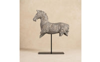 Tabletop Horse Ornament Textured Home Contemporary Style