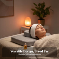 High-Density Sponge Filling Eyelash Extension Pillow Ergonomic Design Anti-Collapse Salon Pillow Breathable Linen Material for Estheticians