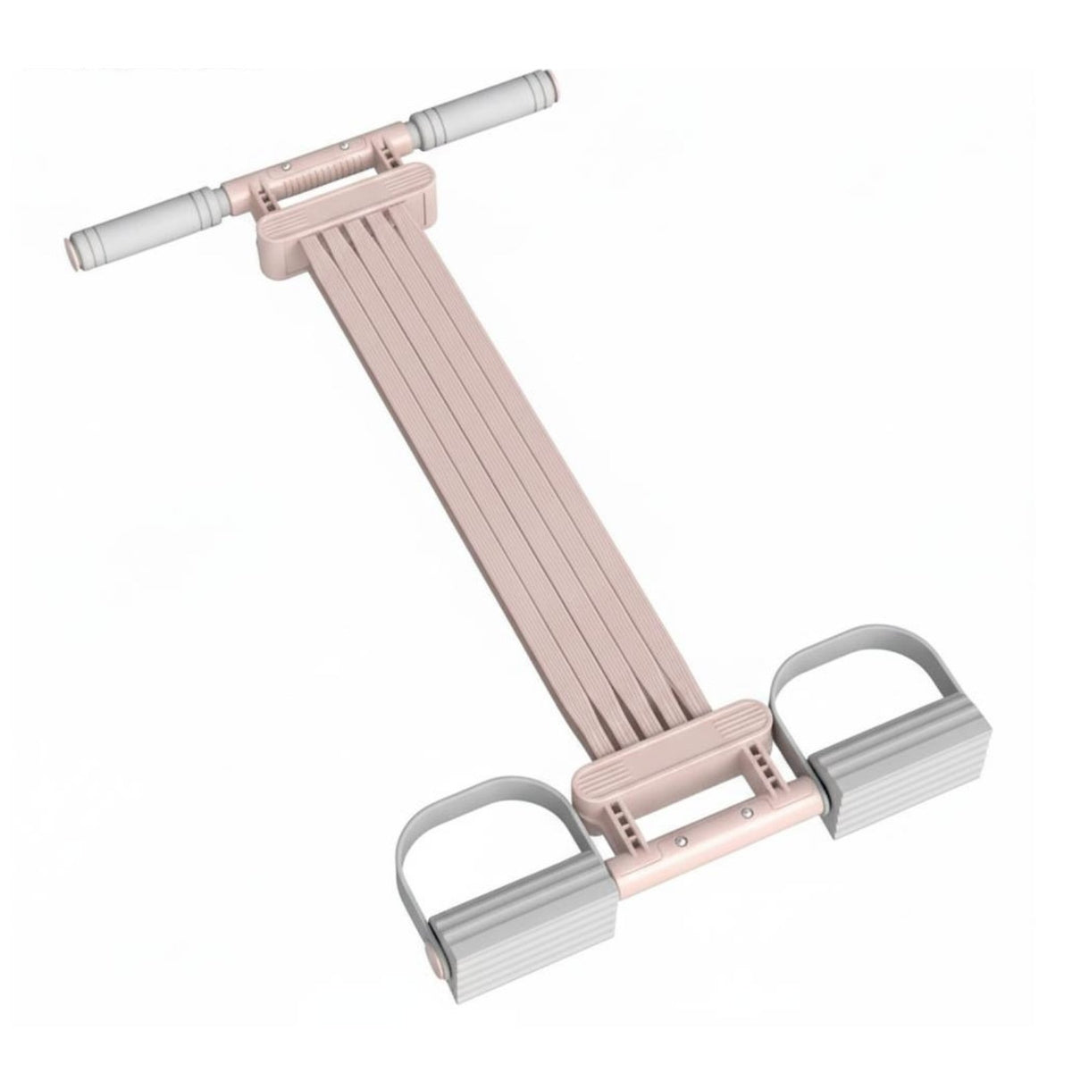 Full Body Workout Pedal Resistance Band Multifunctional Elastic Pull Rope Exerciser Portable Chest Expander Puller Comfortable Foam Handles for Women, Beginners, Home, Gym, Office